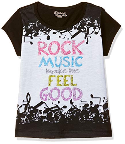 Image of Girl's Regular fit T-Shirt (ESOJG19MS06TOP Grey Melange 3-4 Years)