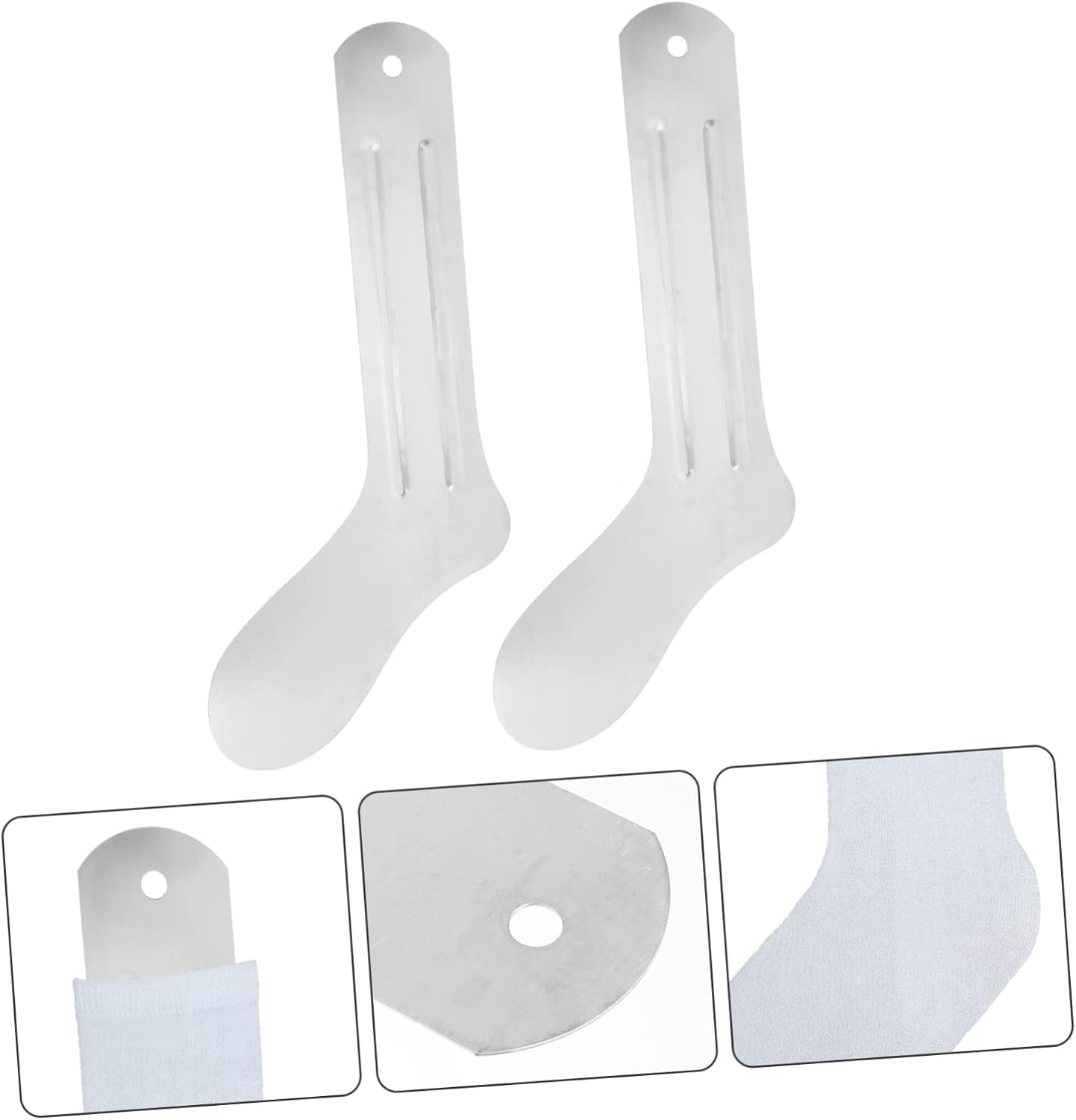2pcs Sock Shaping Board Socks DIY Supplies Sublimation Magnets Dye Sublimation Socks Jigs DIY Sock Heat Press Accessories Metal Sock Candy Bar Suite Printing Aluminum