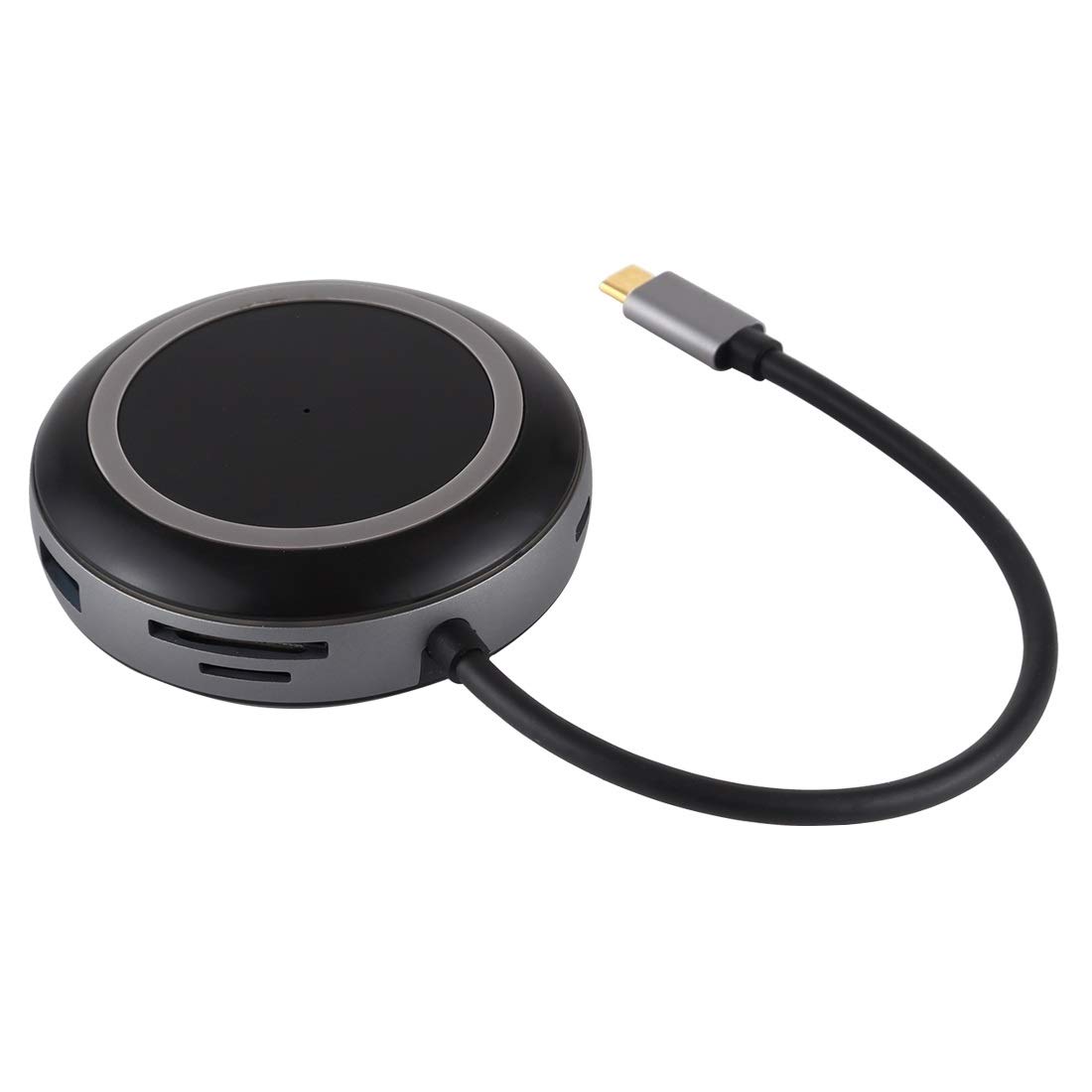 No HUB USB Docking estación Splitter Multifunción Adaptador USB HUB-C/Tipo C A USB 3.0 X 3 + TF Lector De Tarjetas/USB-C/Tipo-C + HDMI + RJ45 + SD Data Hub Extensión