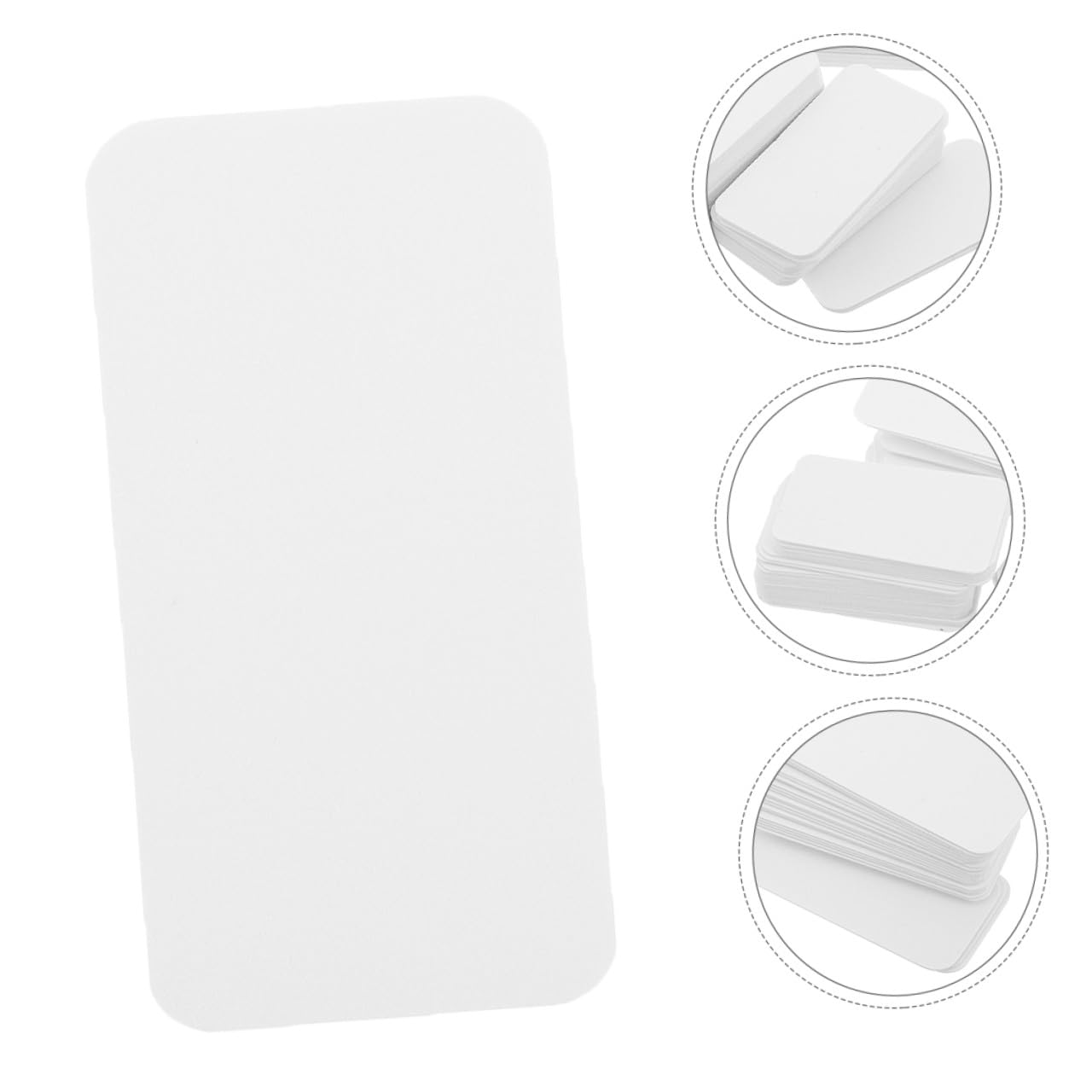 80pcs Insect Specimen Display Boards 65x25mm Thick Rounded Corner Mounting Pads for Science Lab Teaching and Collector Mounting Cards