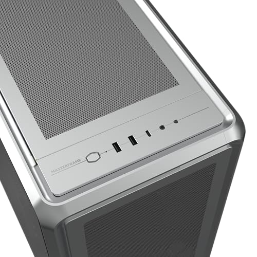 Cooler Master Masterframe 600 Mesh Silver ARGB Case | Freeform 2.0 Plate-forme modulaire ATX Mid-Tower Case | Support jusqu'à RTX 5090 | Support AIO de 420 mm | Connecteur de type C | Cadre en