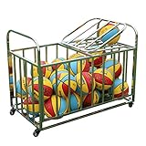 【Gran capacidad】 Tamaño 110 × 63 × 85cm, tiene capacidad para 30 bolas No.4 / No.5; 120 × 80 × 90 cm, tiene capacidad para 40 bolas n. ° 4 / n. ° 5 (diámetro 22 cm / 9 pulg.).