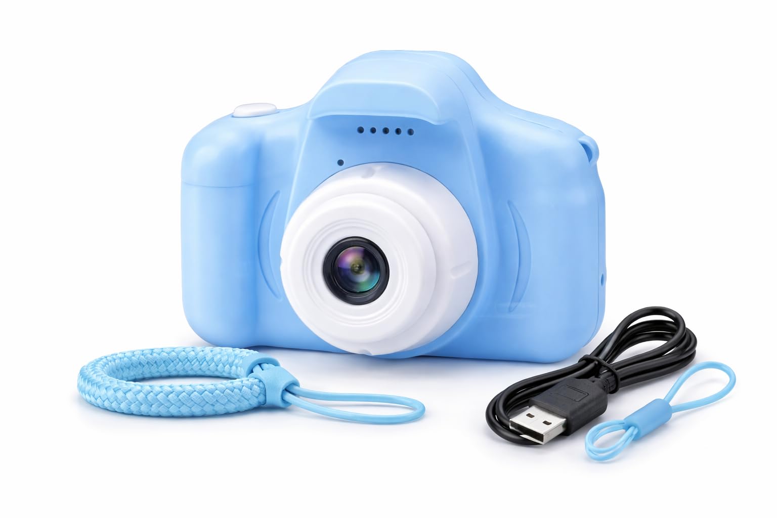 Kids Digital Camera, Blue, Durable Body, Safe for Kids, Easy to Use, with Wrist Strap and USB Charging Cable-image-39