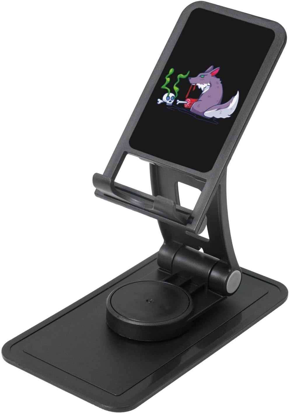 Cartoon Fox Eating Phone Stand for Desk Adjustable Phone Holer Office Travel Accessories for Mobile Phone/Ipad/Tablet Cell Phone Stand
