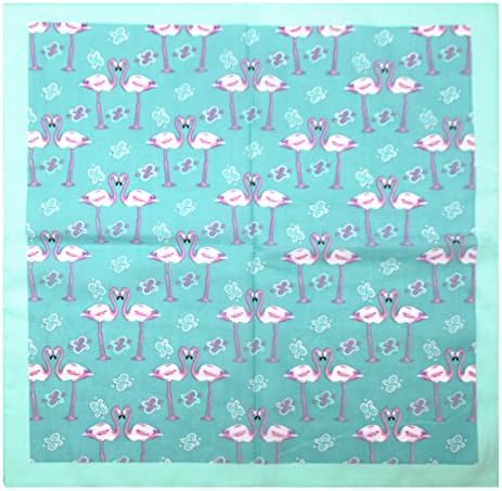 Bandana, 12 Pack 100% Cotton Bandanas for Women Men with Paisley, Flags & More (Gradient Red/Pink)