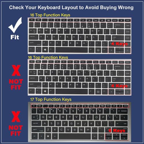 Protector de teclado para HP Probook 14 pulgadas negro miniatura 2