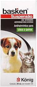 Basken Suspensão 20 ml - Antiparasitário suspensão para cães e gatos a partir de 15 dias de vida