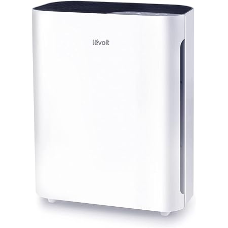 Levoit(レボイト) 空気清浄機 【ペットの毛対策】 17畳 スリムモデル 集じん 脱臭 カビ取り タバコ アレルギー 花粉 ハウスダスト コンパクト 空气净化器 省エネ 静電 hepa 水洗い可能プレフィルター 省スペース Vital-100 ホワイト