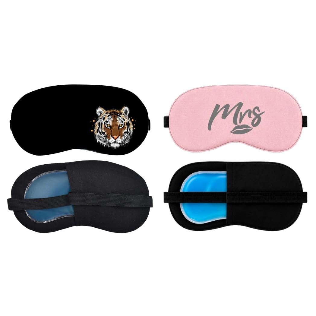 samtrish sleep eye mask for women men, pack of 2 soft blindfold sleeping mask with adjustable strap for travel night sleep, st-em-21_o-22