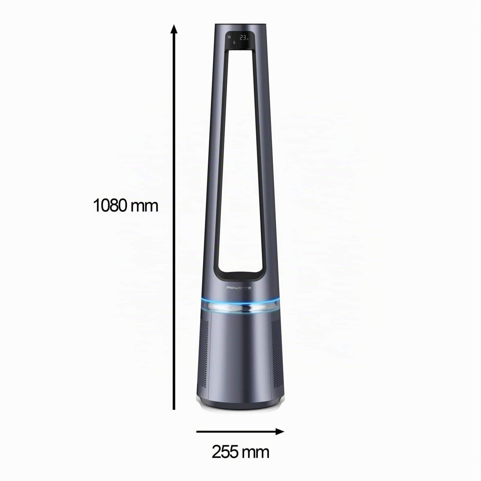 Rowenta Eclipse 2in1 Luftreinigungsventilator, Ventilator und Luftreiniger, bis zu 99,95% der Feinpartikel, Luftstrom bis 8m, Oszillation, 12 Geschwindigkeiten, Nacht-Modus, QU5030F0
