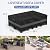 Gorpche Patio Furniture Set - Waterproof, Heavy Duty Outdoor Couch & Sectional Sofa Cover - Table & Chair Cover - Curved, 90" L x 62" D x 28" H, Grey & Black