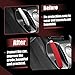X AUTOHAUX Car Handle Hand Brake Sleeve for Honda Civic 2006-2011 Faux Leather Handbrake Cover for Honda Civic Protector Interior Trim Black Red