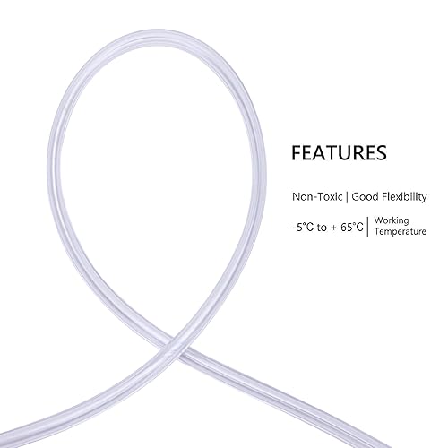 Miniatura 45 de DERNORD - Tubo de cloruro de polivinilo (PVC) de 5/16 pulgadas de diámetro interior x 7/16 pulgadas de diámetro exterior, manguera flexible