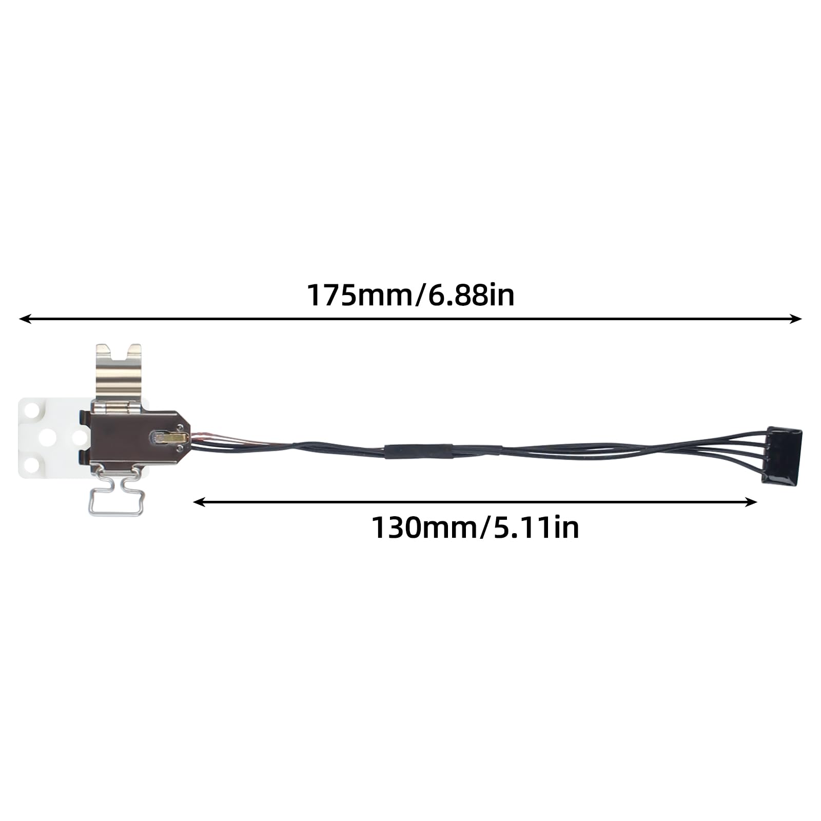 BCZAMD Prawy zespół grzewczy Hotend do Bambu-Lab H2D drukarka 3D, akcesoria do szybkiej wymiany części zamiennej z ceramicznym grzejnikiem Thermistorm i klipsem do cokołu montażowego