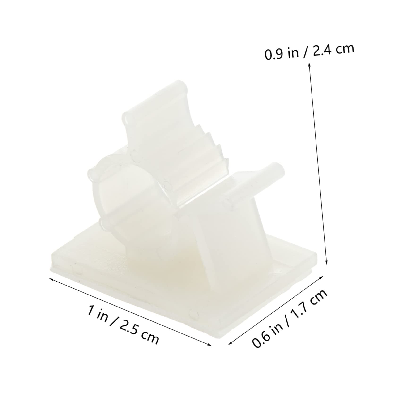 Organizzatore per cavi migliorato, Fascette ferma-cavo autoadesive bianche 2,5 x,4 1,7 clip dell'organizzatore del cavo di cm for la gestione della scrivania