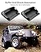2 Pcs Front Bumper End Cover Cap Fit for Jeep Wrangler TJ 1996-2006 Replace 55078138AA