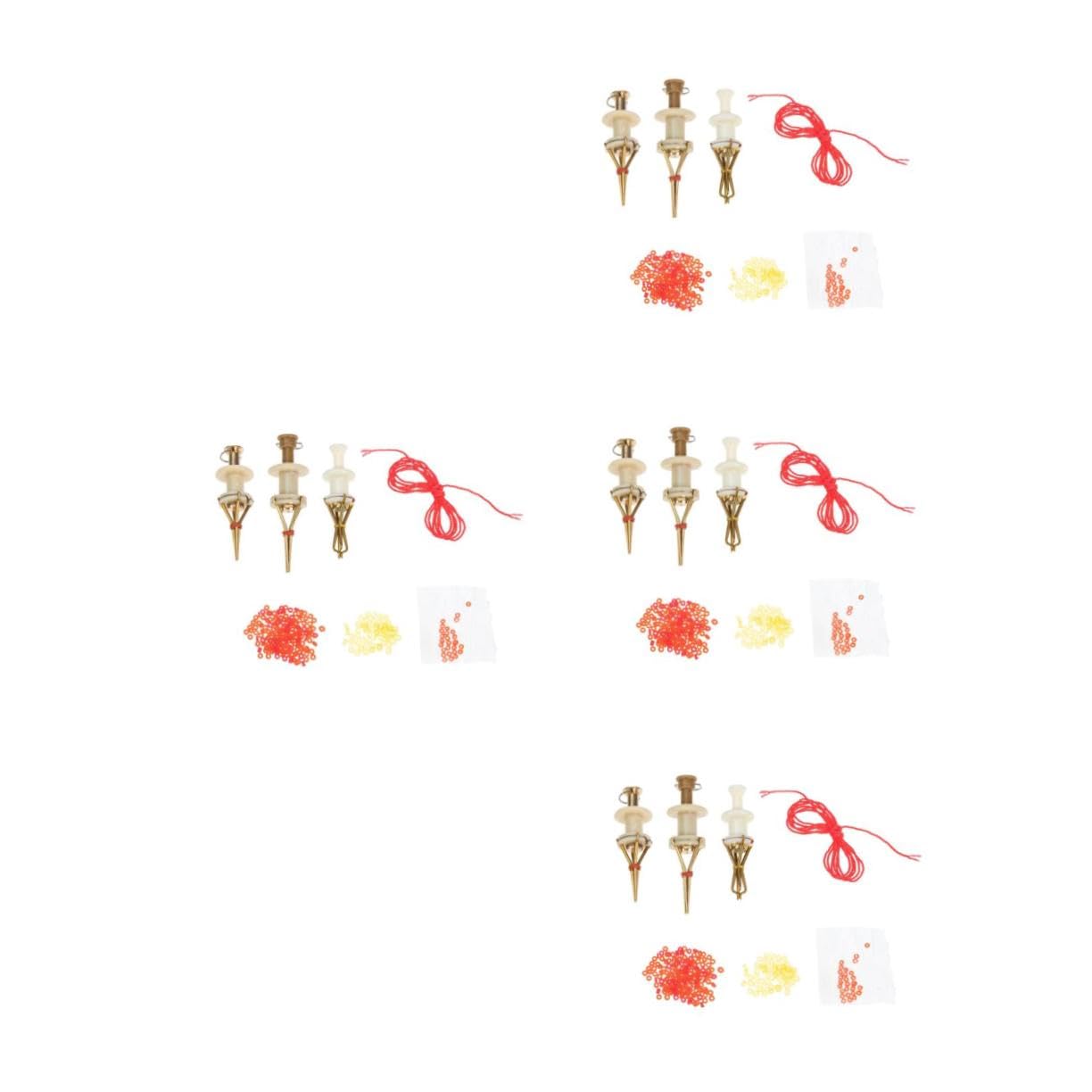 VANZACK 4sets Fishing Worm Bait Clips Lure Clips Portable Baits Smooth Wear-Resistant Angling Accessory Set 3pcs*4 Random Color