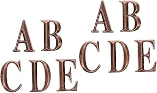 OSALADI 2pcs 1 Three-dimensional Digital Grade The Office Sign Decal Stickers Decor for Office Vintage Sticker Mailbox Numbers Sign House Number Sticker Plaques Number Street Number Golden