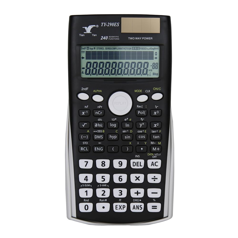 16er-Pack 2-zeiliger Wissenschaftlicher Taschenrechner – 240 Funktionen, Großes Display – Für Schule, Uni & Beruf