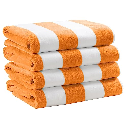 Great-Bay-Home-Large-Beach-Towels-30-x-60-100-Cotton-Cabana-Stripes-for-Beach-Bath-Pool-Gym-Lightweight-and-Quick-Dry-Orange 51qmQRreFiL