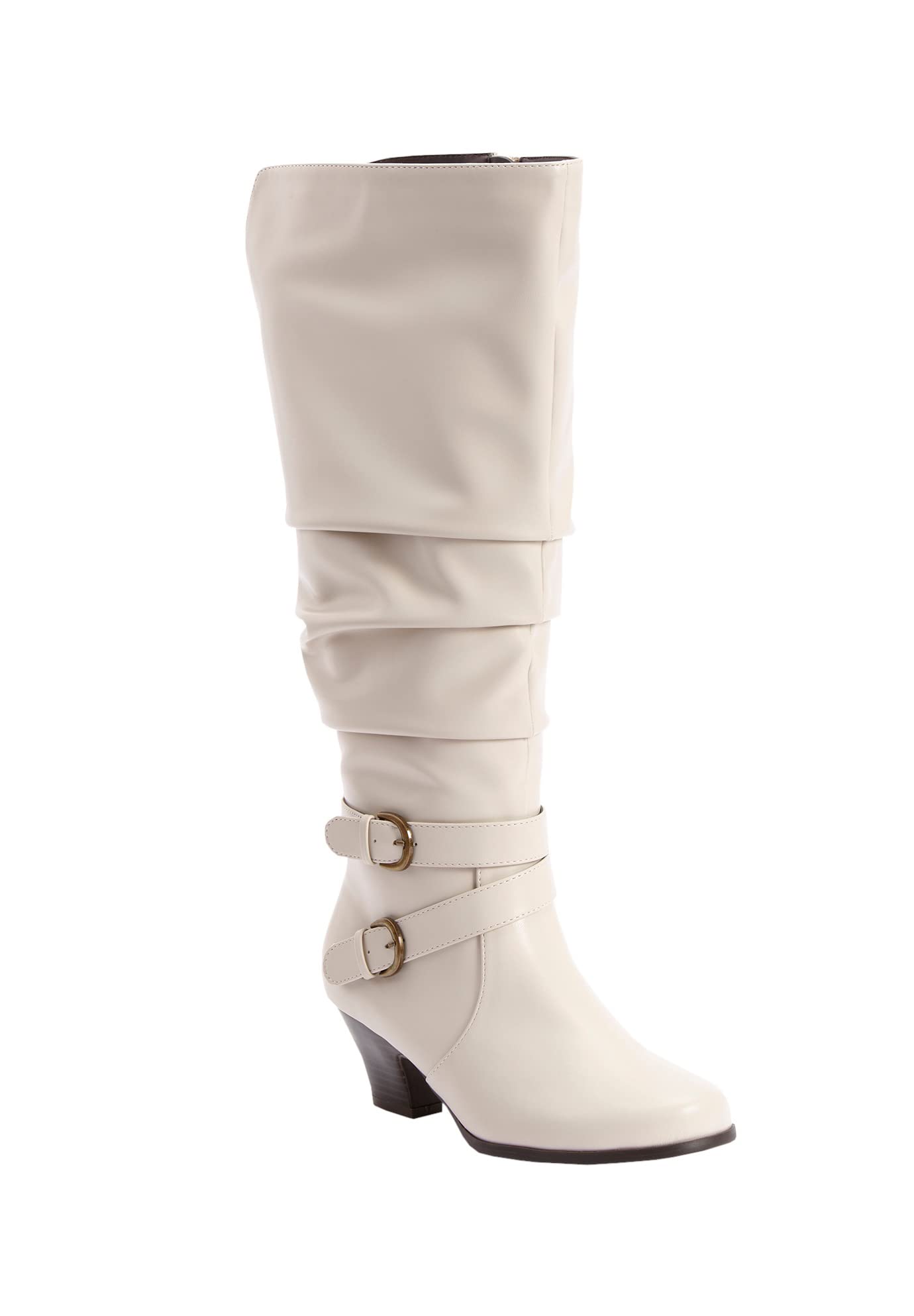 Comfortview Cleo Wide Calf Boot Low Heel Tall Knee High Womens Winter Shoes Wide Widths Available