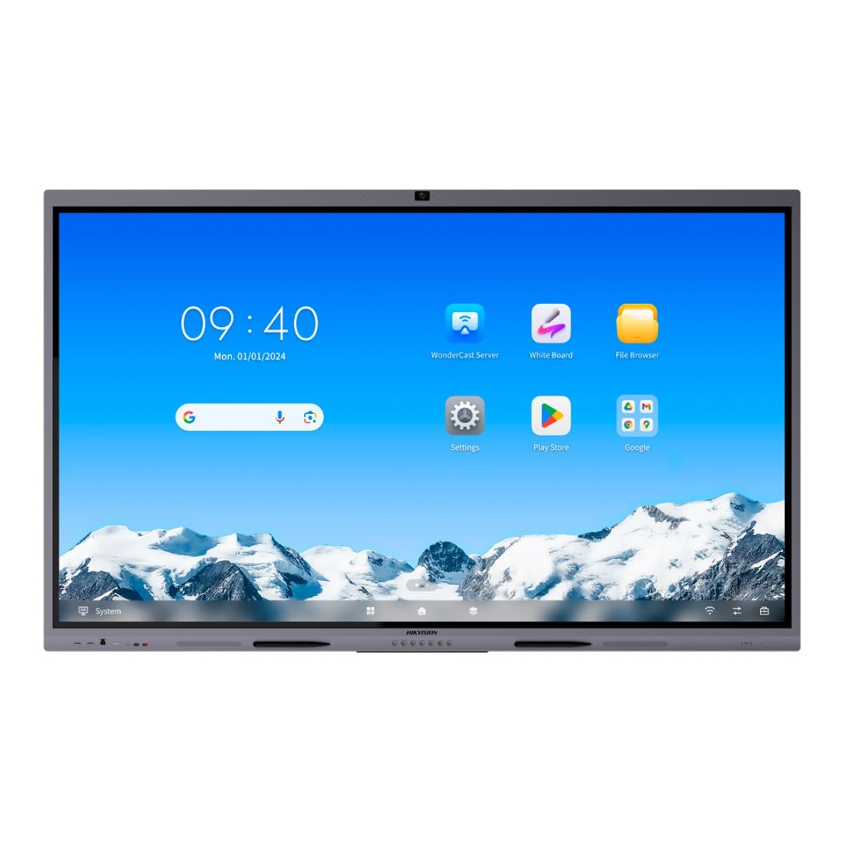 Hikvision Monitor Interattivo 75" Touch DLED 4K 60Hz Grigio