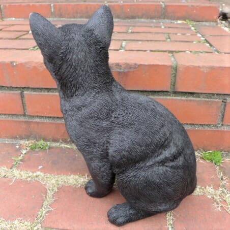 Amazon.co.jp: 猫の置物 くろ猫 黒猫 N13445 キャット