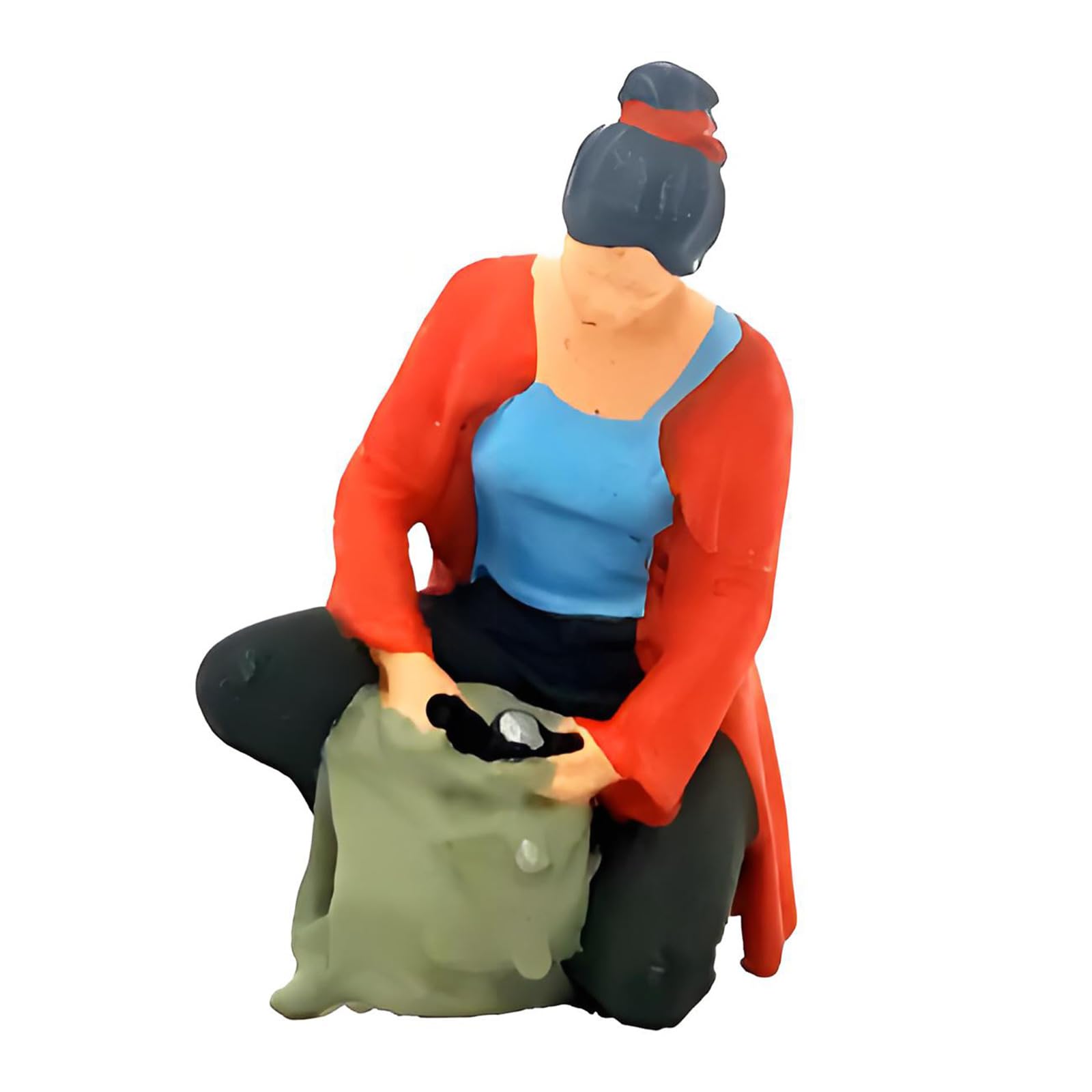 ZEPFJHE Resin Miniature People for Microed Photography and Artistic House Decoration with Flexible Scene Picks Tiny Scene Decorations