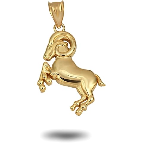Zodiac Astrology Character Symbol Pendant 10K Gold Parent