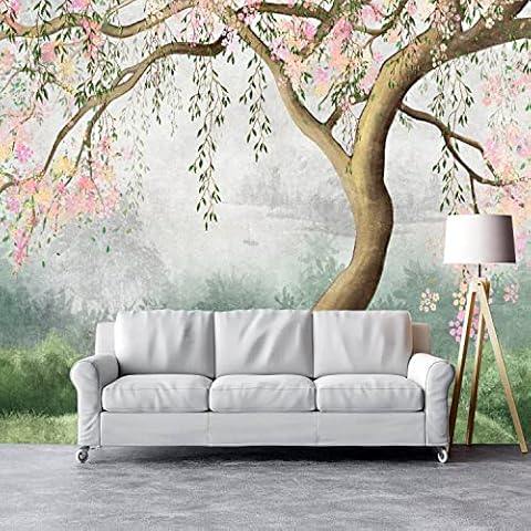 VGHUYEVOGERE 3D Flowering Tree Mural Cover