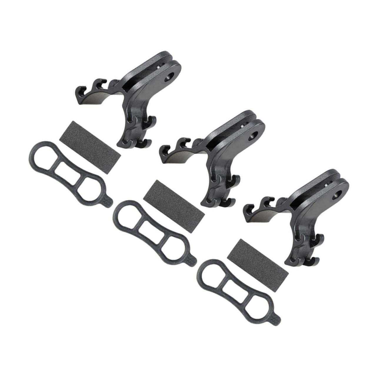 Abaodam 3 Sets Bike Flashlight Holders Lamp Bracket for Easy Installation Durable Construction for Night Riding and Cycling Safety