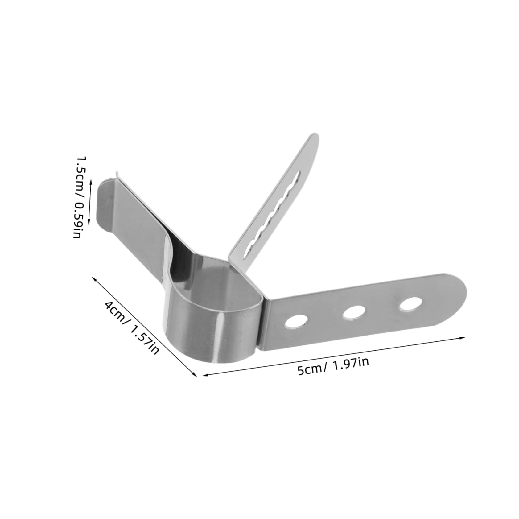 Ciieeo Stainless Steel Thermometer Probe Clip Holder Grill Smoker Temperature Reading Tool Strong Grip for Secure Clamping for Kitchen Outdoor Cooking