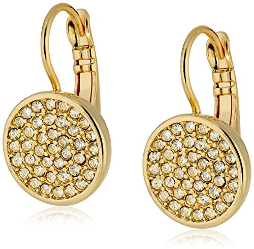 Anne Klein Silver Tone and Crystal Pave Stud Earrings