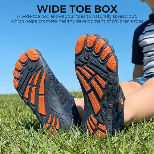 Image of SEEKWAY Barefoot Water Shoes for Kids - Wide Toe Box and Quick-Dry Sand Shoes Toddler for Hiking Swim Beach Pool Kayak Sport Accessories, Camping Essentials Must-Haves for Boys Girls Sizes