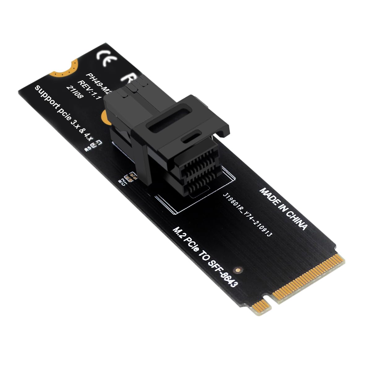 DollaTek Adapter M.2 NGFF Mkey PCIeX4 do SFF8643 -U.2 Szybka transmisja