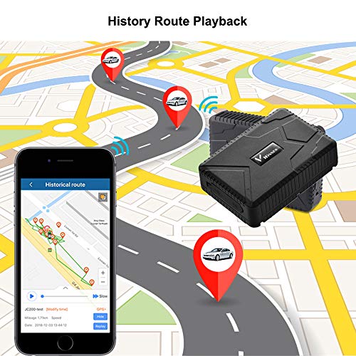 Winnes GPS Tracker, Auto GPS Tracker Standby-tijd 120 dagen GPS Locator Realtime voertuigtracker GPS / A-GPS / LBS… - Image 5