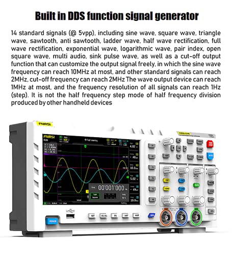 Towrite 1014D - A Digital Oscilloscope With Signal Generator High Voltage Probe And 1Gb Storage 2 Channels 100Mhz Bandwidth And 1Gsa/S Sampling Rate For Better Performance #TOP4