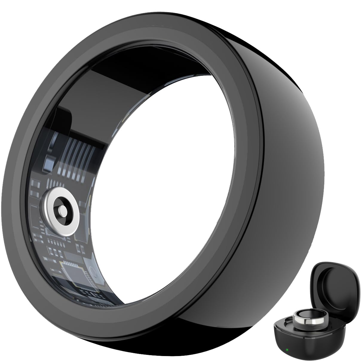 2025 New Smart Ring Health Tracker Fitness Ring with Sleep Tracker Heart Rate Blood Oxygen Steps Calories Distance