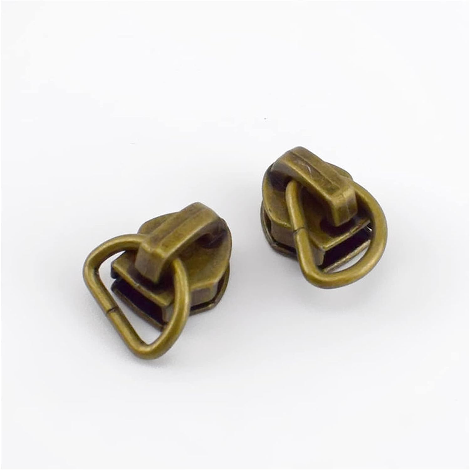 Kit de reparación de cremallera, clip de cremallera, tiradores de cremallera 10/25 piezas en forma de D 5# deslizadores de cremallera para cremalleras de nailon, kit de reparación de cremalleras de