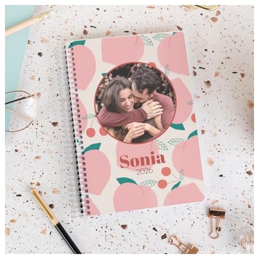 Wanapix | Agenda Personalizada 2025-2026 | Agenda Anual Día/semana por Página | Agenda Diaria 2025-2026 | Planificador anual | Tamaño A5 | Año 2025/26 | 100% Personalizado
