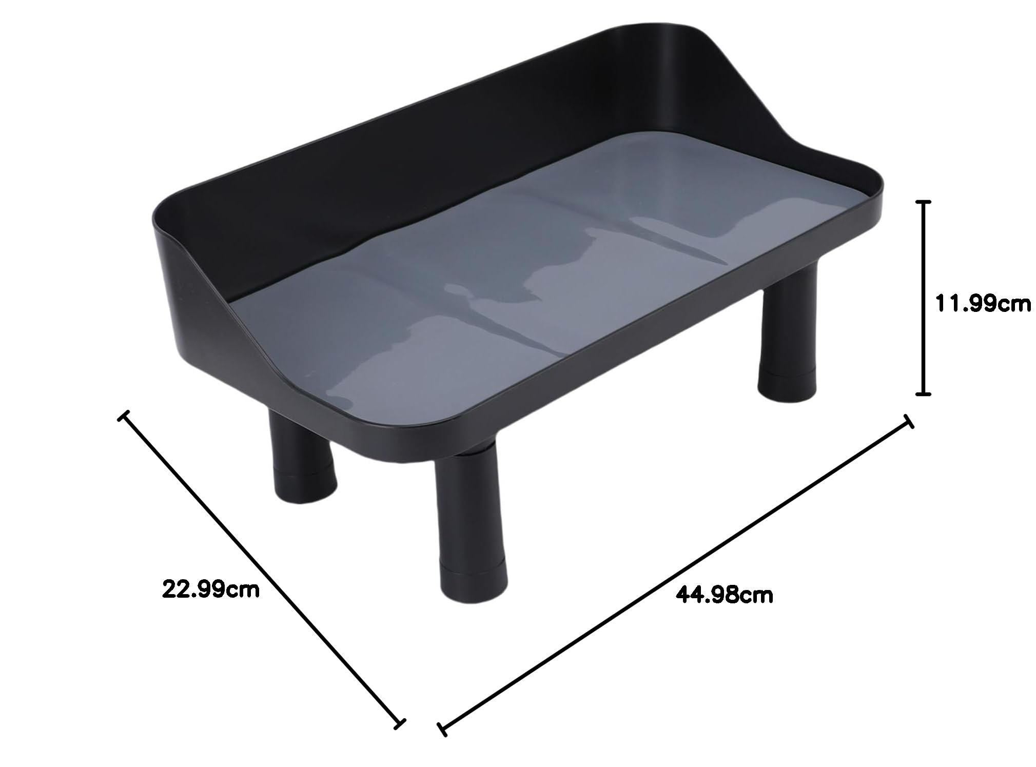 Fockety Comedero Elevado para Perros, Ajustable en 3 Alturas, con tapete de Silicona y protección de Cuello de plástico antivuelco. Fácil de Limpiar. Comedero Lento para Mascotas
