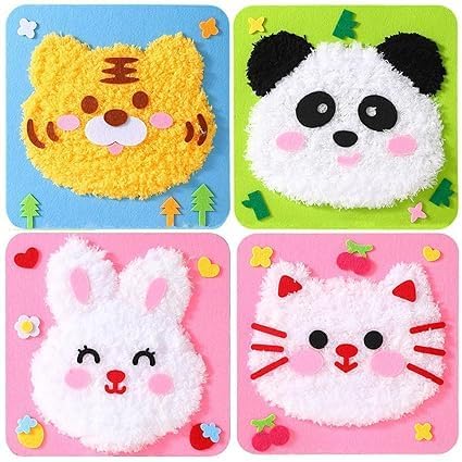 STEM SUNQ Set of 2Pcs Mix SewingStitching & Embroidery Kit for Beginners, Fun & Creative Craft Project for Kids-Two Random Items (Kids' Threading Art)-image-38