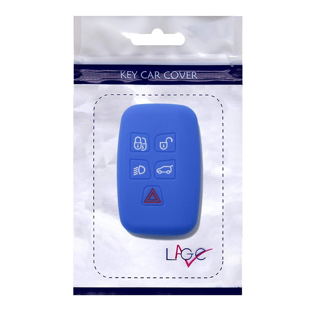 Guscio In Silicone Per Telecomando Land Rover – Cover 5 Tasti Per Range Rover Sport, Evoque, LR4, Freelander E Discovery, Nero, Antigraffio E Facile Da Installare - 5