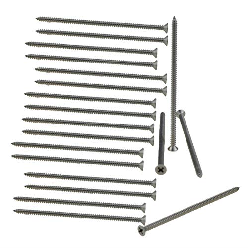 Vis autotaraudeuses inox 304 durables tête plate Phillips M4x90 haut de gamme