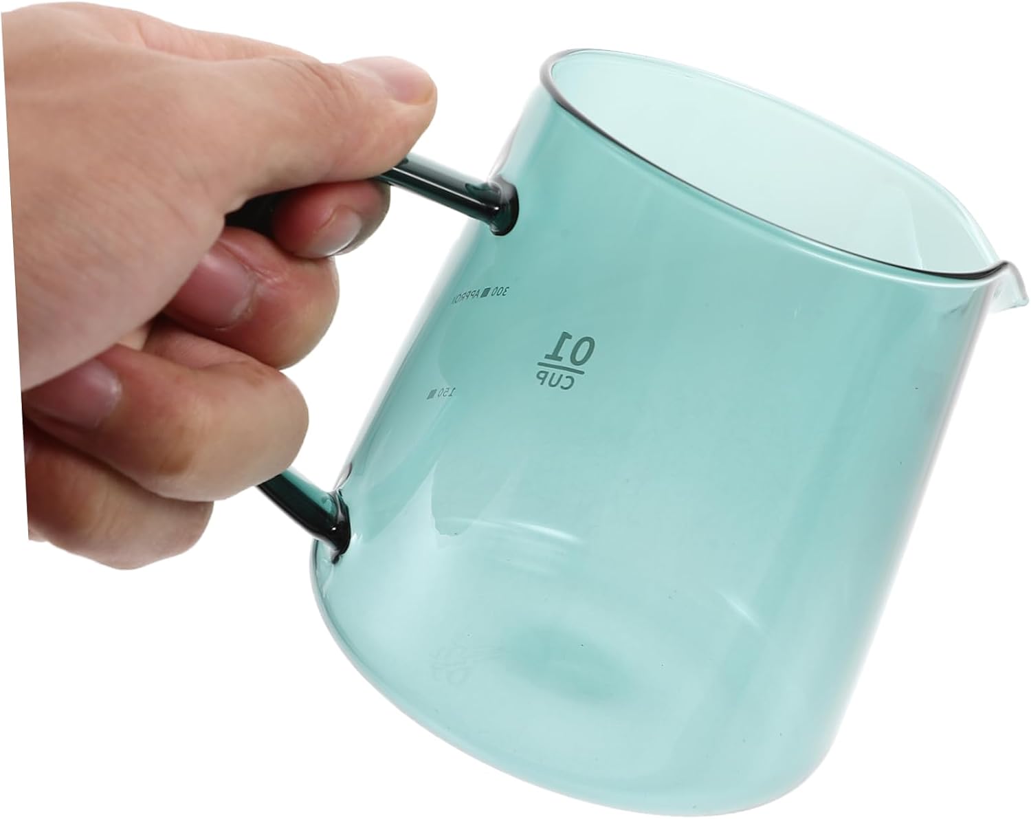 VALICLUD Heat Resistant Glass Coffee Pot with Creative Spout Versatile Pitcher for Coffee Juice and Milk Elegant Design Stable and Practical for Household Tea Cup Use