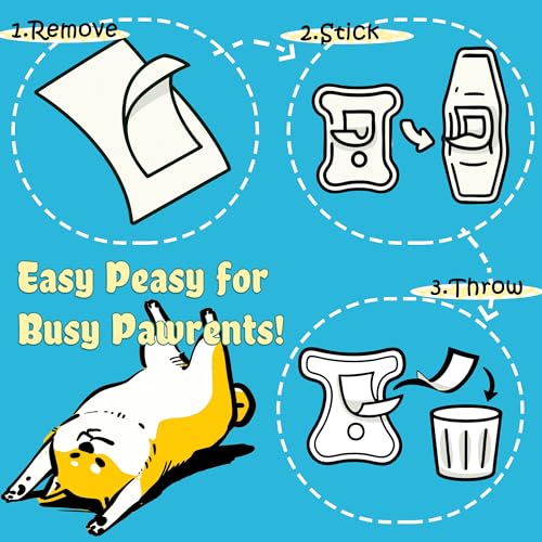 Image of LeapSheep Dog Diaper Liners Pee Pads for Male and Female Dogs, Dog Period Pads, Super Soft Absorbtion Dog Booster Pads Fits Belly Bands, Wraps and Washable Doggy Diapers Female (M, 20)