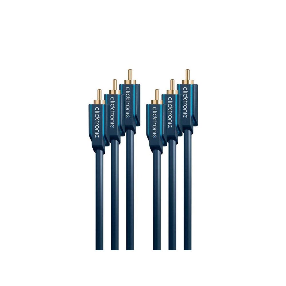 Clicktronic Casual - Cable componente YUV (RCA de 3 clavijas, 7,5 m)