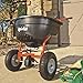 Agri-Fab 45-0462 Push Broadcast Spreader,Orange & Black,130-lb Capacity