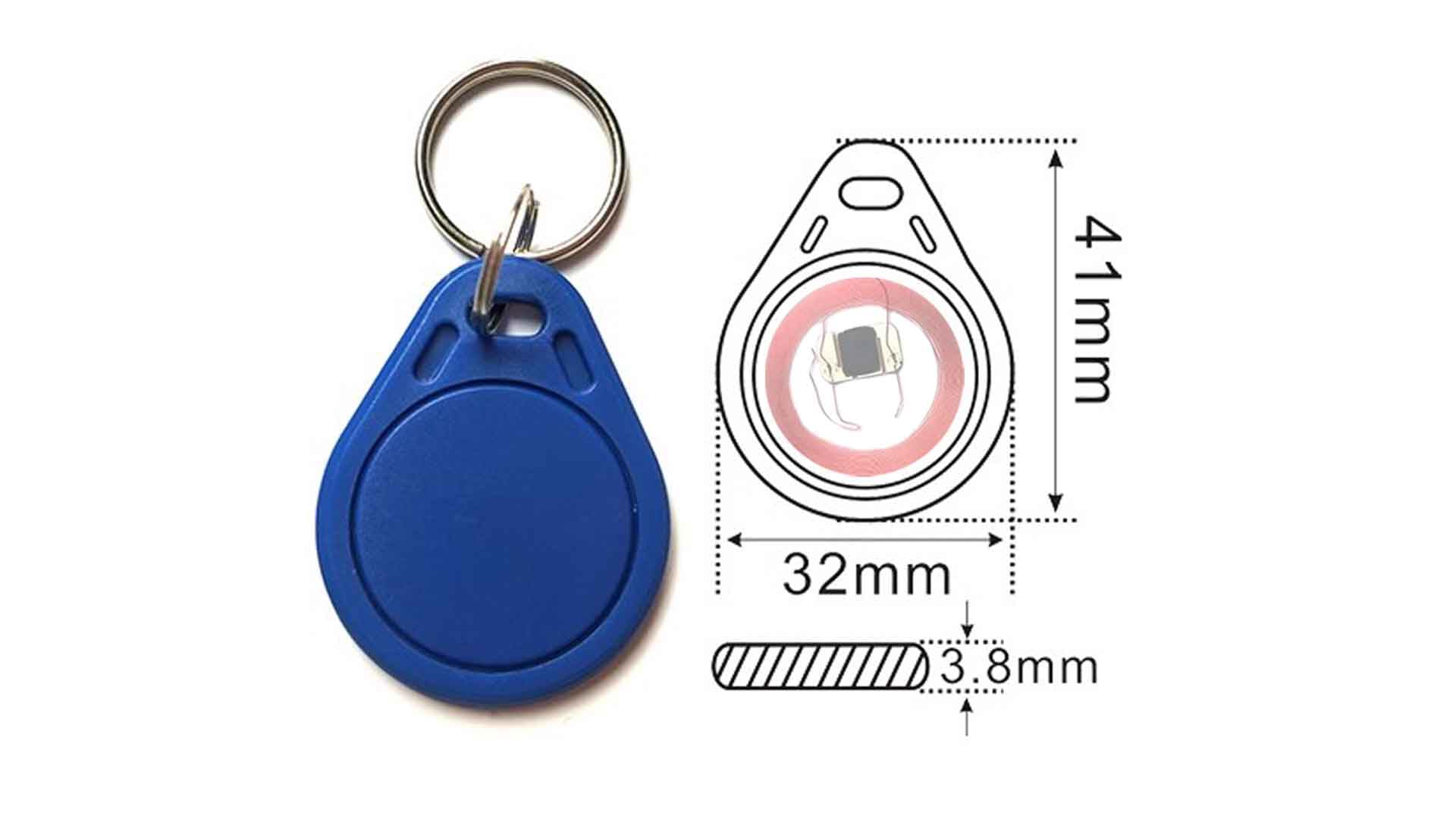100 llaveros inteligentes de clon regrabables UID de 13.56 MHz, compatibles con MIFARE Classic 1K, etiqueta en blanco RFID para control de acceso, etiqueta regrabable (100)
