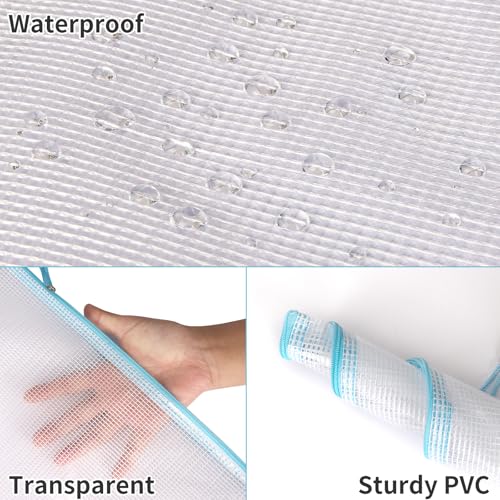 Image of EOOUT 100pcs Mesh Zipper Pouch, A4 Size, 10 Colors Zipper Bags for Organizing Storage, Waterproof Puzzle Bag, Zipper File Bags for Board Games and School Office Supplies